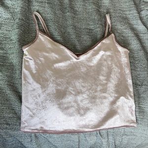 Forever 21 Velvet Crop Top